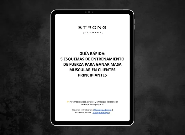 Guía 5 esquemas de entrenamiento de fuerza para ganar masa muscular en clientes principiantes
